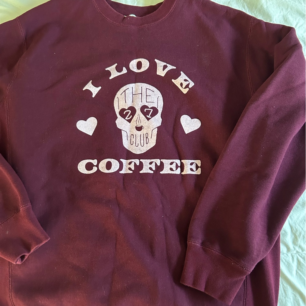 I love coffee the 27 club coffee Crewneck sweatshirt
